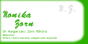 monika zorn business card